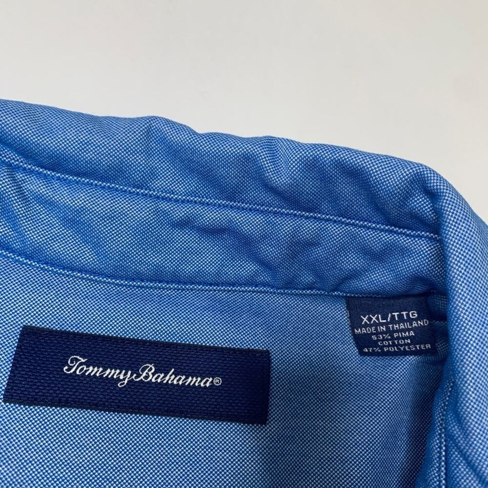 Tommy Bahama Polo Shirt Mens XXL 2XL Copen Pima Cotton Blend Short Sleeve Golf - Picture 5 of 9